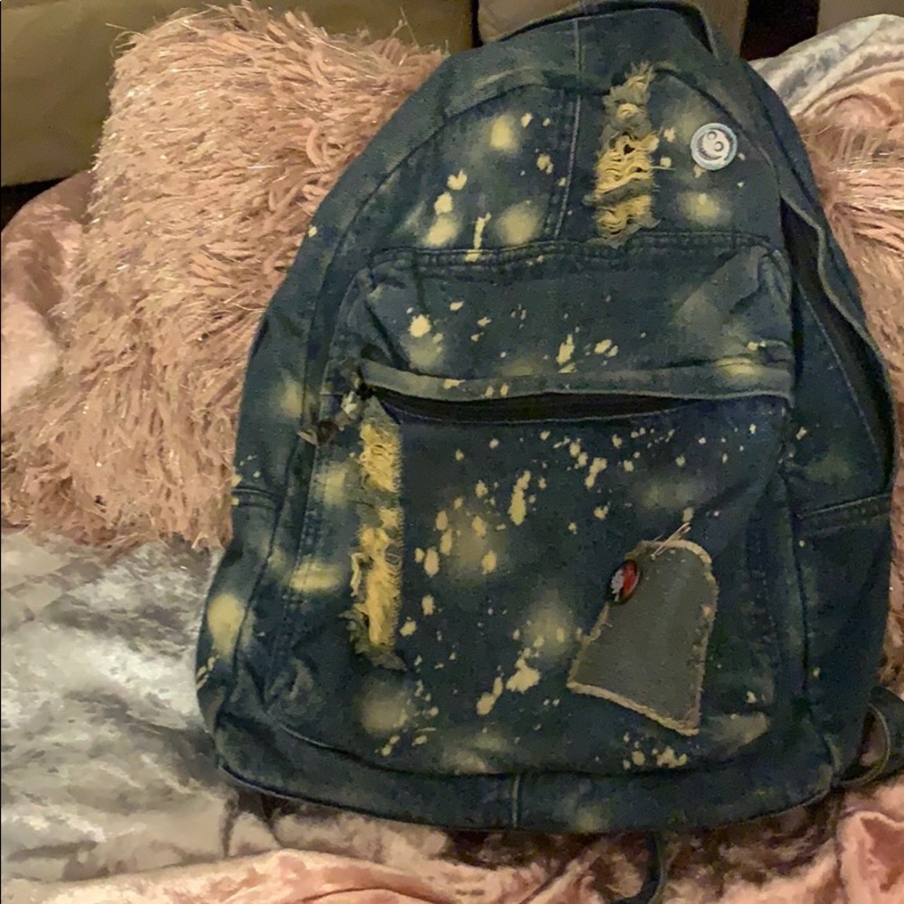 Distressed Urban Outfitters Denim Backpack (BDG)
